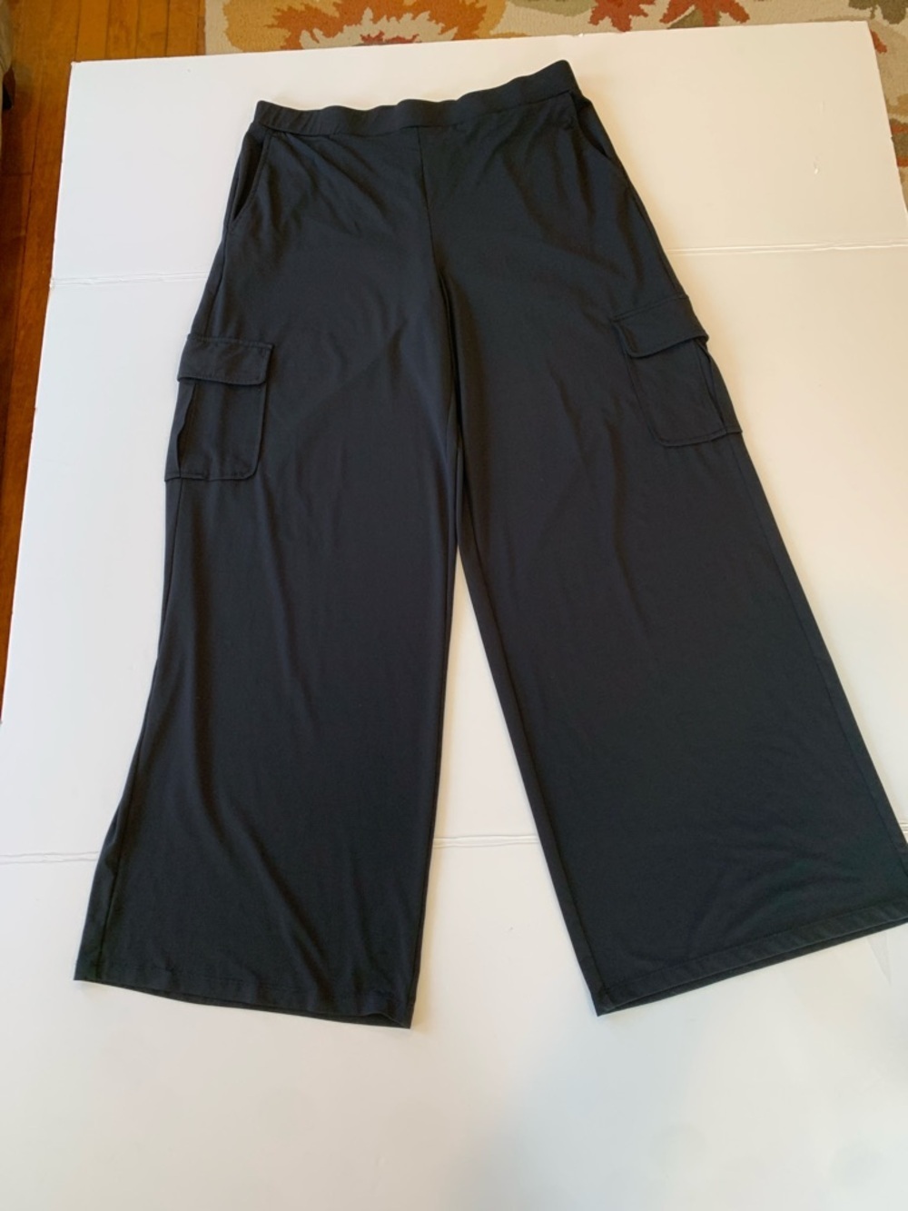 Lisa Rinna Women’s Small (fit like LARGE) Black Wide Leg Pull-On Pants